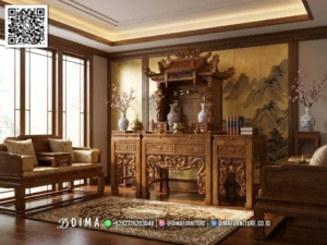 Mimbar Altar Sembahyang Jati Dragon High-Quality 228BT &mdash; Bufet TV Jepara | Buffet Jepara Terbaru | Meja TV Mewah
