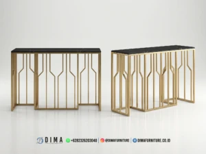 Meja Konsol Stainless Modern Top Marmer Kota Jepara 243BT &mdash; Bufet TV Jepara | Buffet Jepara Terbaru | Meja TV Mewah