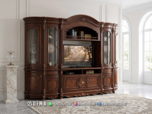 Bufet TV Jati Jepara Ukiran Prestigioso 256BT - Bufet TV Jepara - Dima Furniture Jepara
